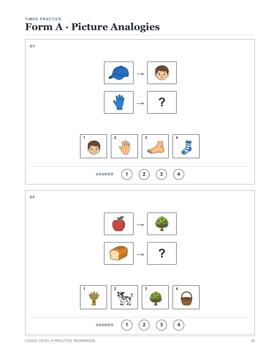 Picture analogies · Workbook p. 25