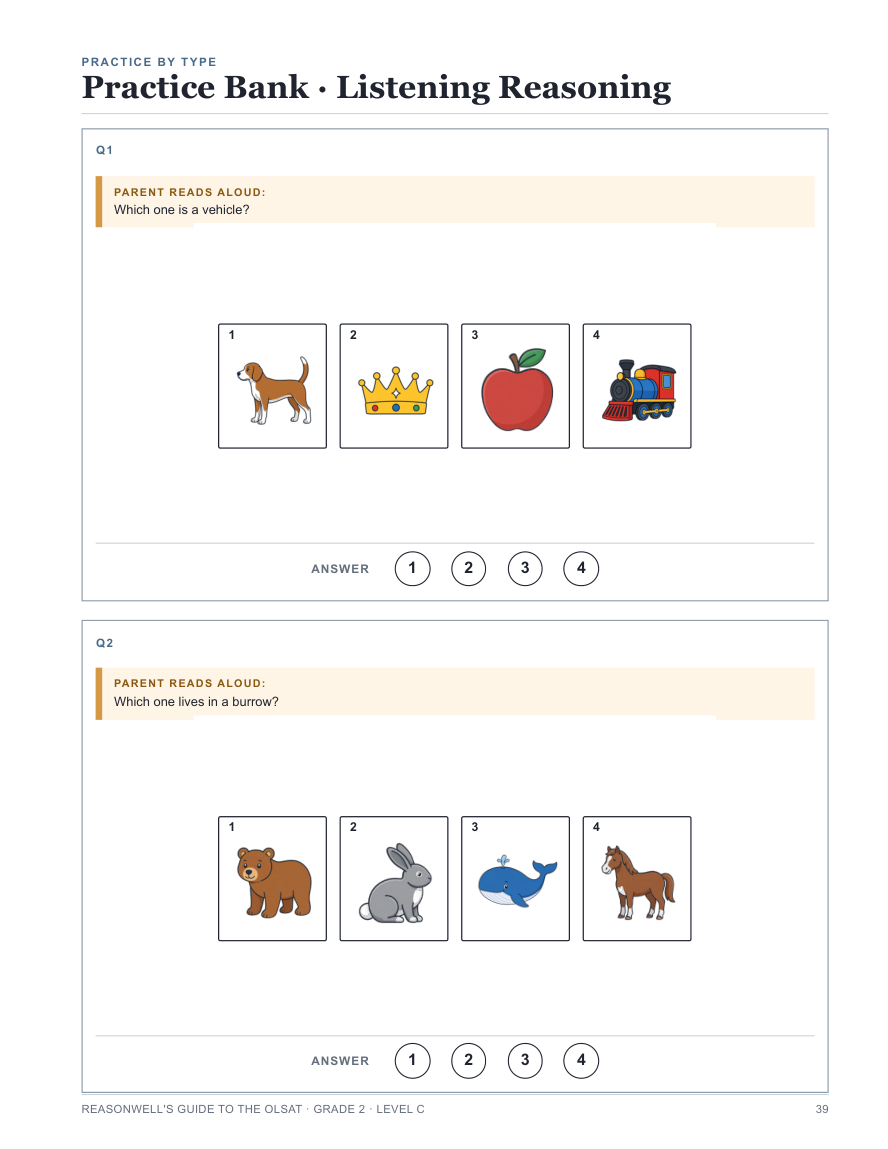 Reasoning · Workbook page